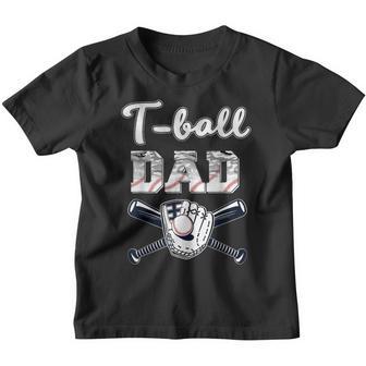 T Ball Ball Dad Baseball Dad Game Day Fathers Day Funny Youth T-shirt - Thegiftio UK