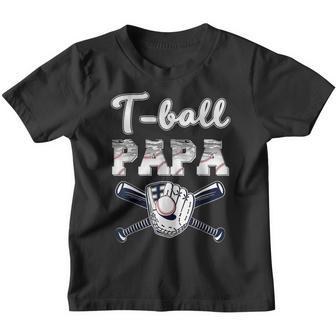 T Ball Ball Papa Gift Baseball Dad Game Day Fathers Day Youth T-shirt - Thegiftio UK