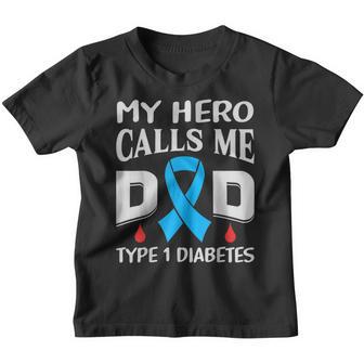 T1d Diabetic Type 1 Diabetes Awareness Father Dad Kid Youth T-shirt - Thegiftio UK