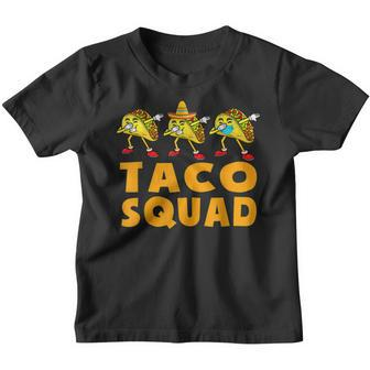 Taco Squad Crew Cinco De Mayo Cute Tacos Kids Toddler Youth T-shirt | Mazezy