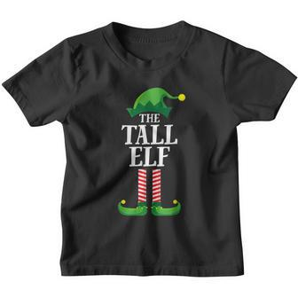 Tall Elf Matching Family Group Christmas Party Pajama Youth T-shirt - Monsterry DE