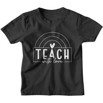 Teach With Love Heart Youth T-shirt - Thegiftio UK
