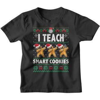Teacher Christmas Gingerbread I Teach Smart Cookies Xmas Youth T-shirt - Thegiftio UK