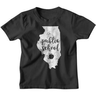 Teacher Red For Ed Illinois Public School Youth T-shirt - Thegiftio UK