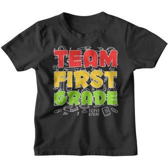 Team First Grade Teacher 1St Grade Back To School Youth T-shirt - Thegiftio UK