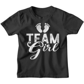 Team Girl Gender Reveal Baby Shower Youth T-shirt - Thegiftio UK