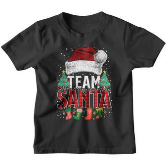 Team Santa Christmas Squad Family Matching Pajama Boys Girls V2 Youth T-shirt - Thegiftio UK