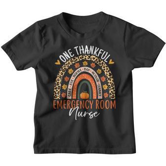 Thankful Emergency Room Nurse Funny Thanksgiving Er Nurse Youth T-shirt - Thegiftio UK