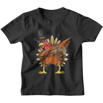 Thanksgiving Dabbing Gamer Turkey Video Games Gifts Youth T-shirt - Thegiftio UK