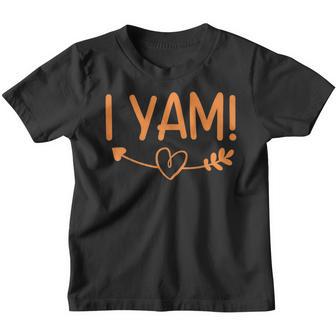 Thanksgiving Matching Couples Shes My Sweet Potato I Yam Youth T-shirt - Thegiftio UK