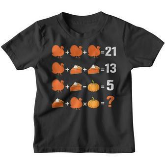Thanksgiving Math Teacher Women Men Turkey Day Kids Youth T-shirt - Thegiftio UK