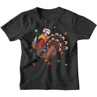 Thanksgiving Scrub Tops Women Turkey Nurse Holiday Nursing V11 Youth T-shirt - Thegiftio UK