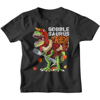Thanksgiving T Rex Dinosaur Turkey Costume Kids Gift Boys V10 Youth T-shirt - Thegiftio UK