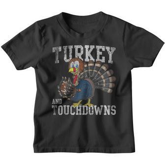 Thanksgiving Turkey And Touchdowns Football Men Women Kids V3 Youth T-shirt - Thegiftio UK