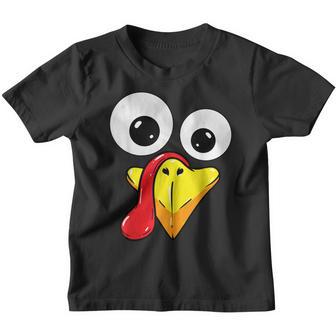 Thanksgiving Turkey Face Matching Family Costume Kids Youth T-shirt - Thegiftio UK