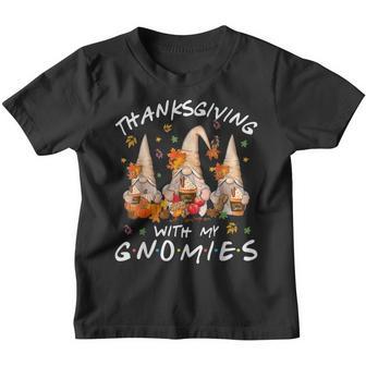 Thanksgiving With My Gnomies Fall Autumn Women Kids Youth T-shirt - Thegiftio UK