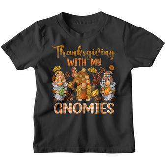 Thanksgiving With My Gnomies Thanksgiving Women Men Kids Youth T-shirt - Thegiftio UK