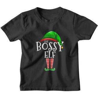 The Bossy Elf Group Matching Family Christmas Gift Funny Youth T-shirt - Monsterry DE