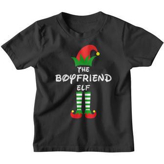 The Boyfriend Elf Family Matching Group Christmas Funny Youth T-shirt - Thegiftio UK