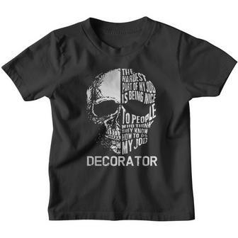 The Hardest Part Of My Job Is Being Nice To People Aesthetic Gift 2022 Youth T-shirt - Thegiftio UK