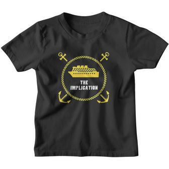 The Implication Black Boat Youth T-shirt - Thegiftio UK