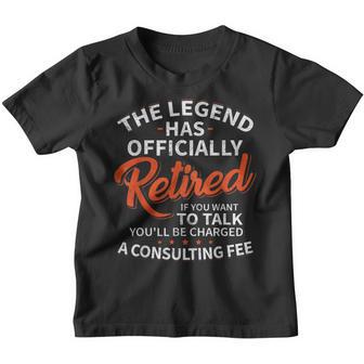 The Legend Has Retired Men Officer Officially Retirement Youth T-shirt - Thegiftio UK
