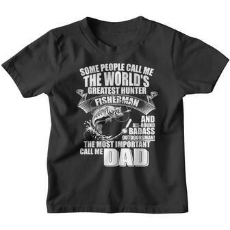 The Most Important Call Me Dad Fisherman Youth T-shirt - Monsterry