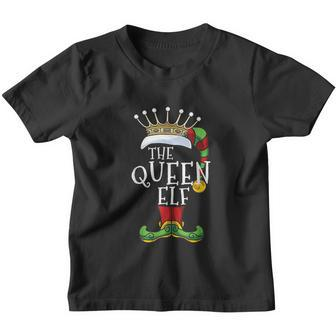 The Queen Elf Family Matching Christmas Group Funny Pajama Youth T-shirt - Monsterry DE