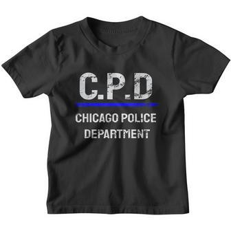 Thin Blue Line Cpd Chicago Police Department Youth T-shirt - Thegiftio UK