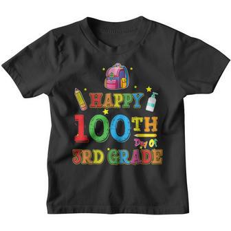 Third Team 3Rd Grade Teacher Kids Happy 100Th Day Of School Youth T-shirt - Thegiftio UK