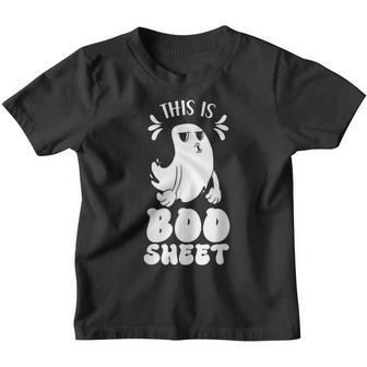 This Is Boo Sheet Cute Scary Ghost Halloween Youth T-shirt - Thegiftio UK