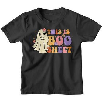 This Is Boo Sheet Ghost Groovy Halloween Costume Men Women Youth T-shirt - Thegiftio UK