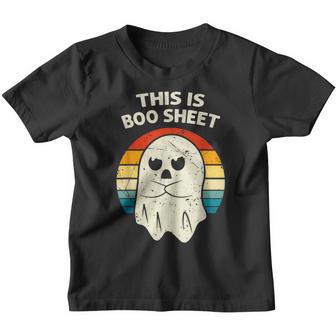 This Is Boo Sheet Ghost Retro Halloween Costume Men Women Youth T-shirt - Thegiftio UK