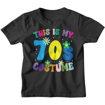 This Is My 70S Costume Funny Groovy Peace Halloween Vintage Youth T-shirt - Thegiftio UK