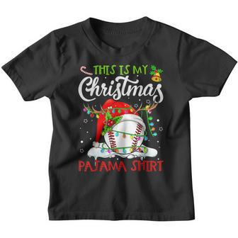 This Is My Christmas Baseball Pajama For Boys Men Women Youth T-shirt - Thegiftio UK