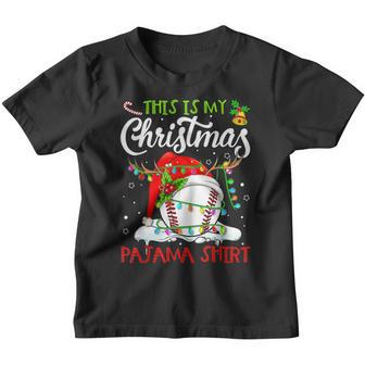 This Is My Christmas Baseball Pajama For Boys Men Women Youth T-shirt - Thegiftio UK