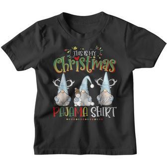 This Is My Christmas Pajama Cute Gnomes Garden Boys Girls Youth T-shirt - Thegiftio UK