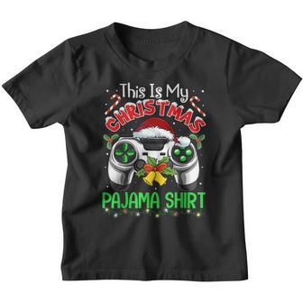 This Is My Christmas Pajama Gamer Video Game Boys Kids Youth T-shirt - Thegiftio UK