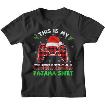 This Is My Christmas Pajama Gamer Video Game Boys Kids Youth T-shirt - Thegiftio UK