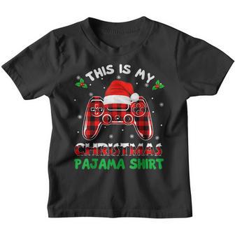 This Is My Christmas Pajama Gamer Video Game Boys Kids Youth T-shirt - Thegiftio UK