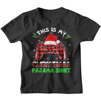 This Is My Christmas Pajama Gamer Video Game Boys Kids Youth T-shirt - Thegiftio UK