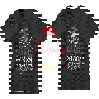 This Is My Christmas Pajama Santa Hat Kids Women Men Youth T-shirt - Thegiftio