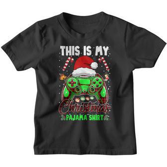 This Is My Christmas Pajama Video Gamer Gift Boys Kids Youth T-shirt - Thegiftio UK