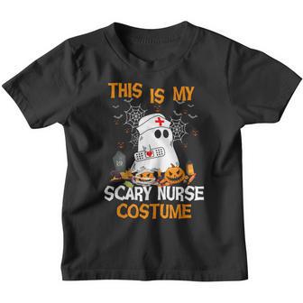 This Is My Scary Nurse Costume Halloween Funny Nursing Women Youth T-shirt - Thegiftio UK