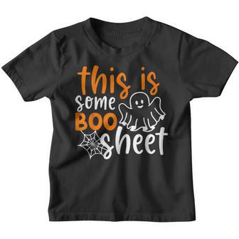 This Is Some Boo Sheet Funny Halloween Ghost Spooky Youth T-shirt - Thegiftio UK