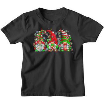 Three Gnome Family Christmas Lights For Women Men Kid Youth T-shirt - Thegiftio UK