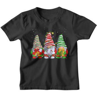 Three Gnomes Red Christmas Snowflakes Men Women Kids V2 Youth T-shirt - Thegiftio UK