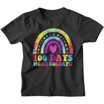 Tie Dye 100 Days More Colorful Back To School Kids Youth T-shirt - Thegiftio UK