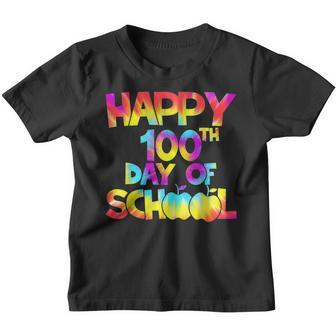 Tie Dye 100 Days Of School 100Th Day Of School Teacher Youth T-shirt - Thegiftio UK