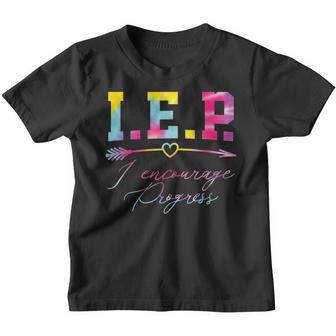 Tie Dye Iep I Encourage Progress Special Education Teacher Youth T-shirt - Thegiftio UK